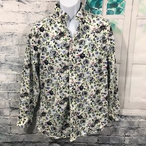 Nick Graham Floral Dress Shirt. Sz M (X05)
